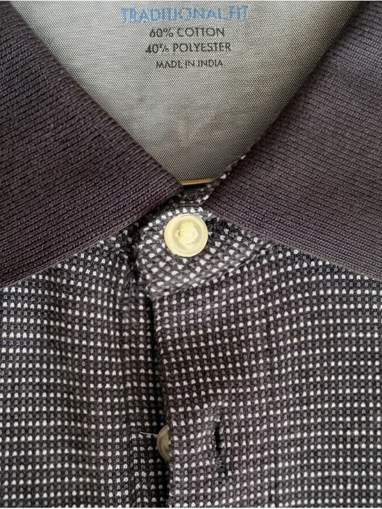 Jos. A. Bank Other - Jos A Bank Navy Patterned Polo with Ribbed Collar